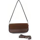 Nylosiaind Coffee Suede Satchel-Style Shoulder Crossbody Bag for Women, Anti-Theft Flip Cover with Zipper - Timeless Brown Suede Handbag (Coffee)