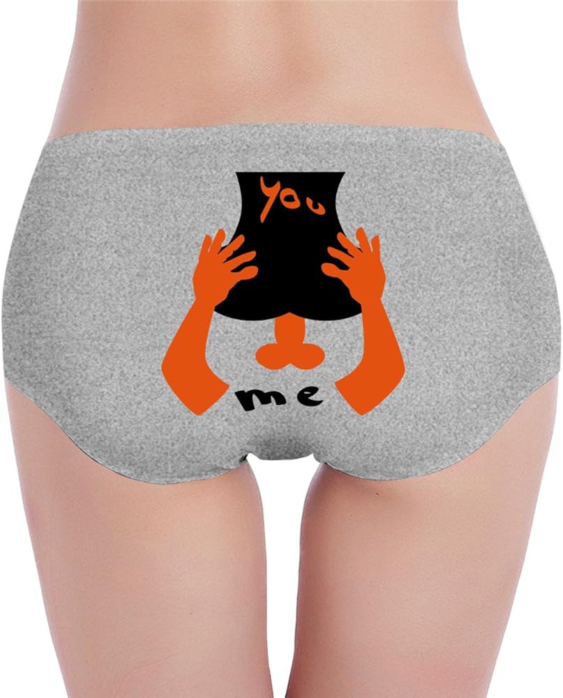 XJBD Women's Low-Waist Me You Hipsters Panties White