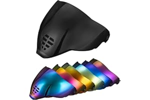 PSLER IC-06 visor- Icon Airflite Face Shield Motorcycle Helmet Visor Accessories Replacement for Icon Airflite IC-06，Dark Black