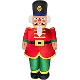 Mevintop Chrismas Inflatable Costume Adult Christmas Blow-up Costume for Christmas Party/Halloween Costume (Red Nutcracker Soldier Costume)