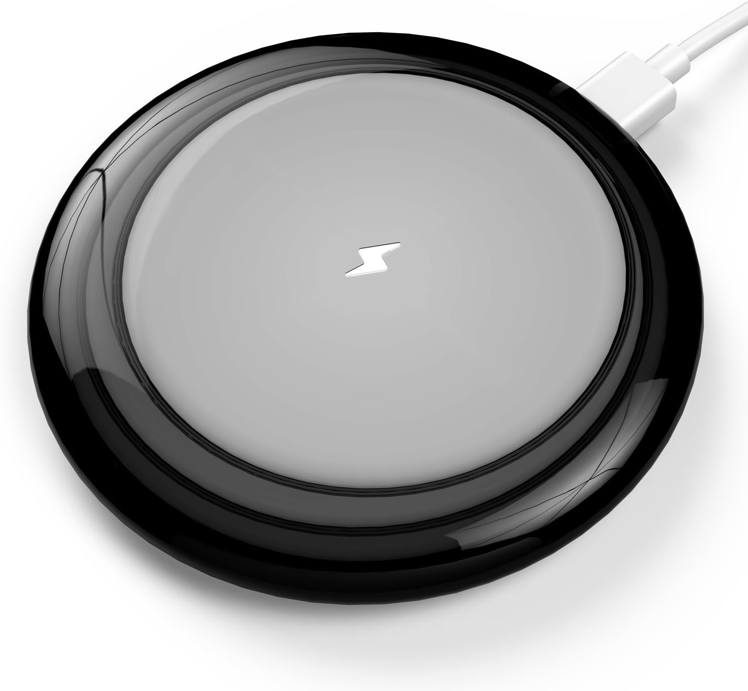 Wireless Charger, OPERNEE 5W Qi Certified Slim Wireless Charging Pad(No AC Adapter) with Resistant Water TPU Case, Standard Wireless Charging for iPhone X/8/8 Plus Samsung Galaxy S9+/S9/S8