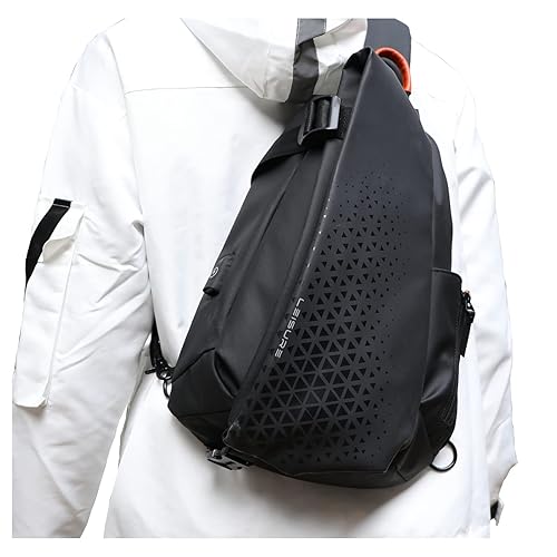 SUNMOP Small Black Sling Crossbody Backpack Shoulder Bag for Men - Main Image