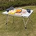 CampLand Aluminum Height Adjustable Folding Table Camping Outdoor Lightweight for Camping, Beach, Backyards, BBQ, Party and Picnicthumb 1