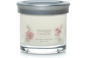 Yankee Candle Sakura Blossom Festival Scented, Signature 4.3oz Small Tumbler Single Wick Candle, Over 20 Hours of Burn Time