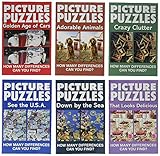 Brain Games - Picture Puzzles: 6 Booklet Set: How Many Differences Can You Find? by 