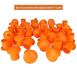 Acrux7 Rebar Caps 60Pcs Rebar Safety Caps Plastic