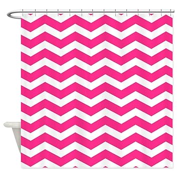 Amazon Com Cafepress Hot Pink Chevron Shower Curtain Decorative