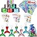 DND Metal Dice Set, 7-Piece polyhedral Dragon Metal dice Danirora Mermaid Party Favors, [48 Pack] Mermaid Keychains for Kids Birthday Party Supplies Goodie Bag Fillers Carnival Prize for 12 Girls (F)