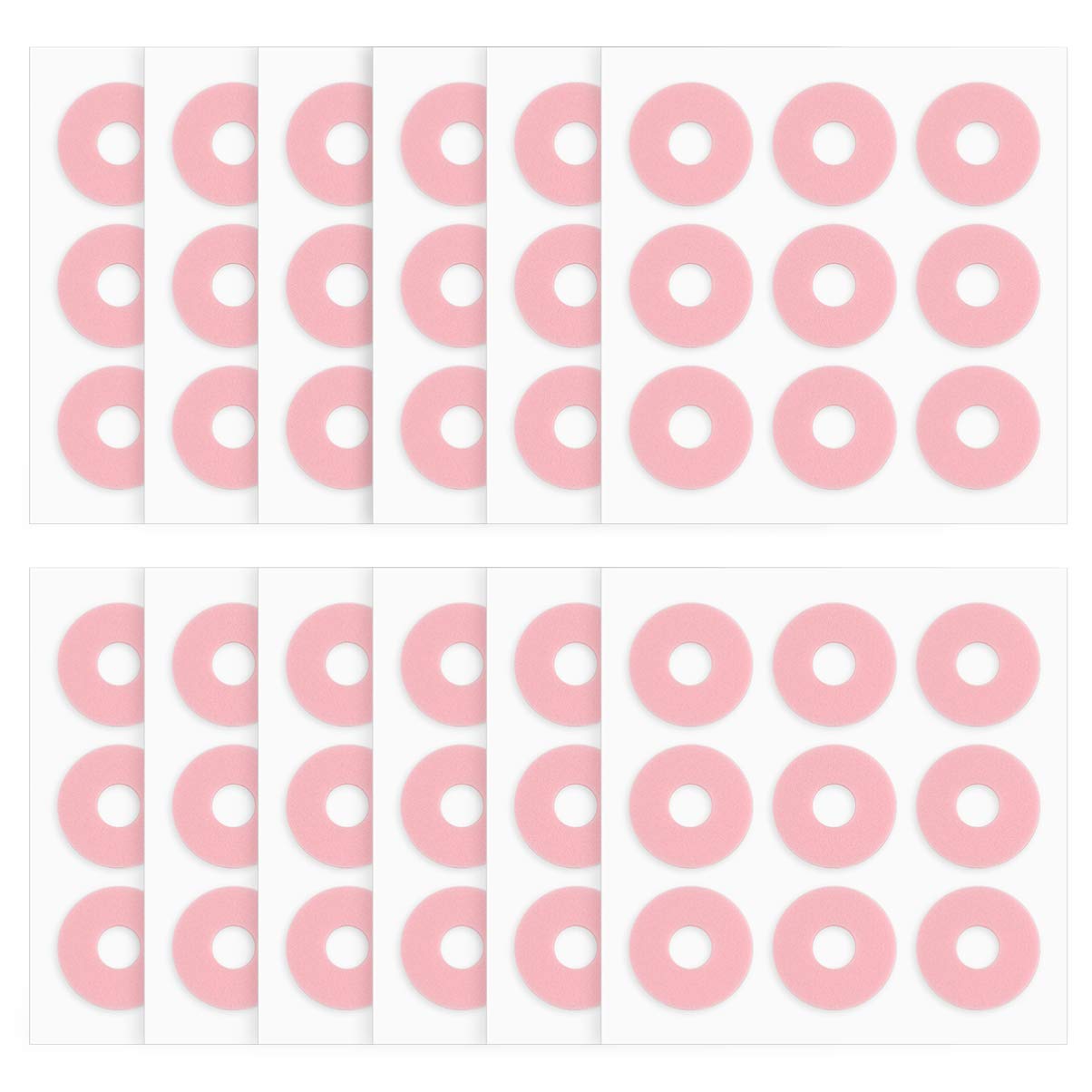 HEALLILY Foam Callus Cushion Self Adhesive Soft Foam Callus Cushions Toe Pads Corn Protector Callus Cushions for Pain Relief Feet Toes 108PCS 12 Sheets : Beauty