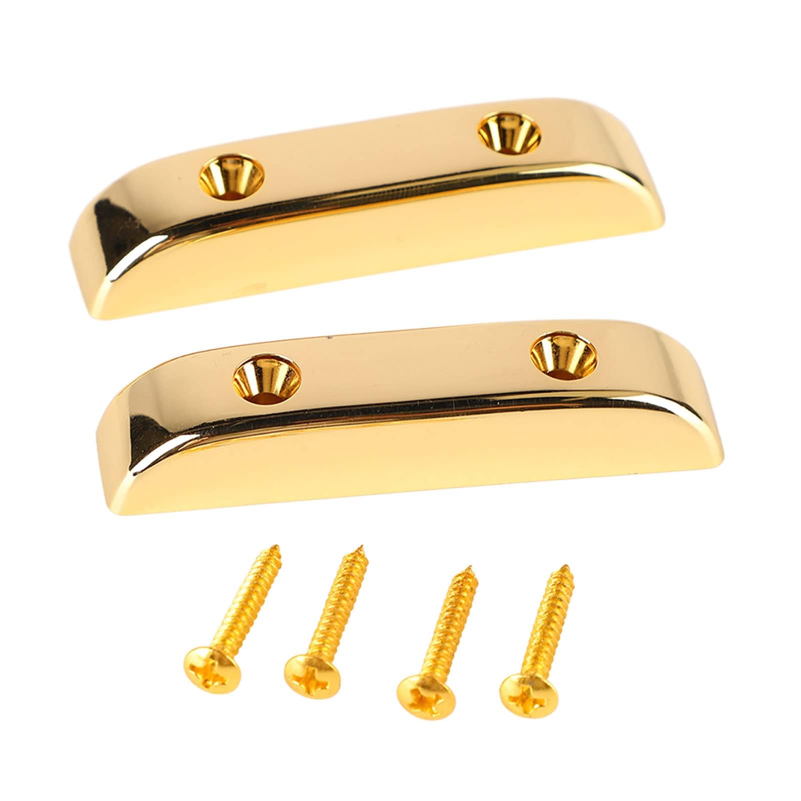 2 Pcs Bass Thumb Rest Plastic Finger Rest with Screws Anti Slip Jazz Bass Guitar Thumb Finger Rest (GM03 Gold)