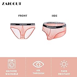 ZAIGGUT Mens Sexy See Through Underwear Breathable