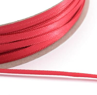 Vaessen Creative Satin Ribbon Red 3mm x 100m Double-Sided Shine 301002-5009