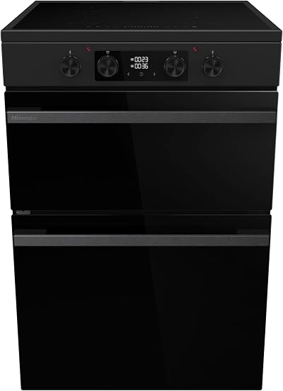 Hisense Hi6 Max 60cm Electric Cooker Induction Hob HDCEIT6C20B Jet Black
