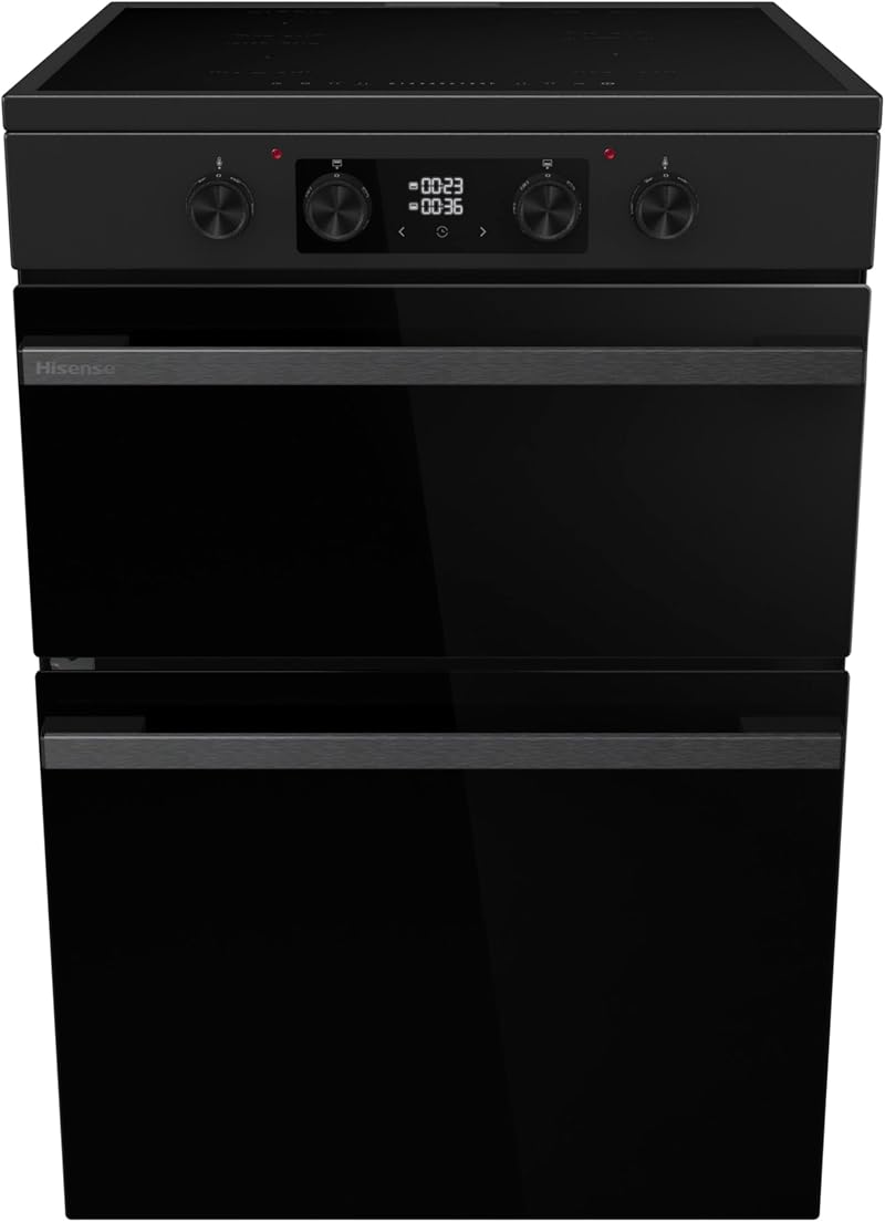 Hisense Hi6 Max 60cm Electric Cooker Induction Hob HDCEIT6C20B Jet Black