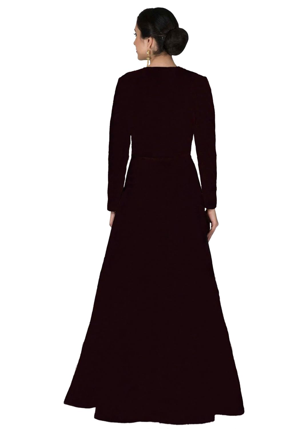 shree impex embroidered heavy silk semi stitched anarkali gown (freesize)