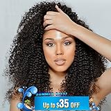 Doris Beauty Hair Virgin Brazilian Curly Hair Weave 3 Bundles 8A Unprocessed Kinky Curly Weave Human Hair Natural Black Color Deep Curly Remy Hair Extension(8'' 10'' 12'')