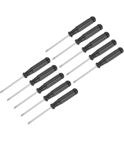 10 Pack Magnetic Phillips Screwdrivers - 4mm Cross Head Mini Screwdrivers 4.53 Inch Total Length
