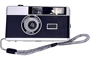 Kamonda 35mm Film Camera Retro Style Camera, Focus Free, Reusable, Built in Flash, Easy to Use for Photography Enthusiasts, 120x60x40mm