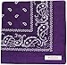Soophen Paisley One Dozen Cowboy Bandanas (Dark Purple 22 X 22 in, 12-Pack)