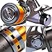 Sougayilang Baitfeeder Spinning Fishing Reel - Front and Rear Double Drag Brake System Reels - Great for Saltwater Freshwater Sea Bass Fishing