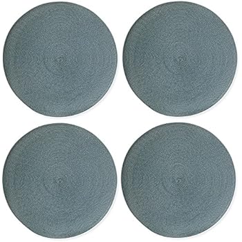 placemat inch round tag woven light