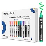 maxtek Neon Dry Erase Markers for Glass,Window