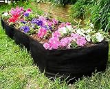 Kenley Fabric Raised Garden Bed for Vegetables - 135 Gallon Rectangle Grow Box & Gardering Container - Pots Planter Bag with Plant Tags Set