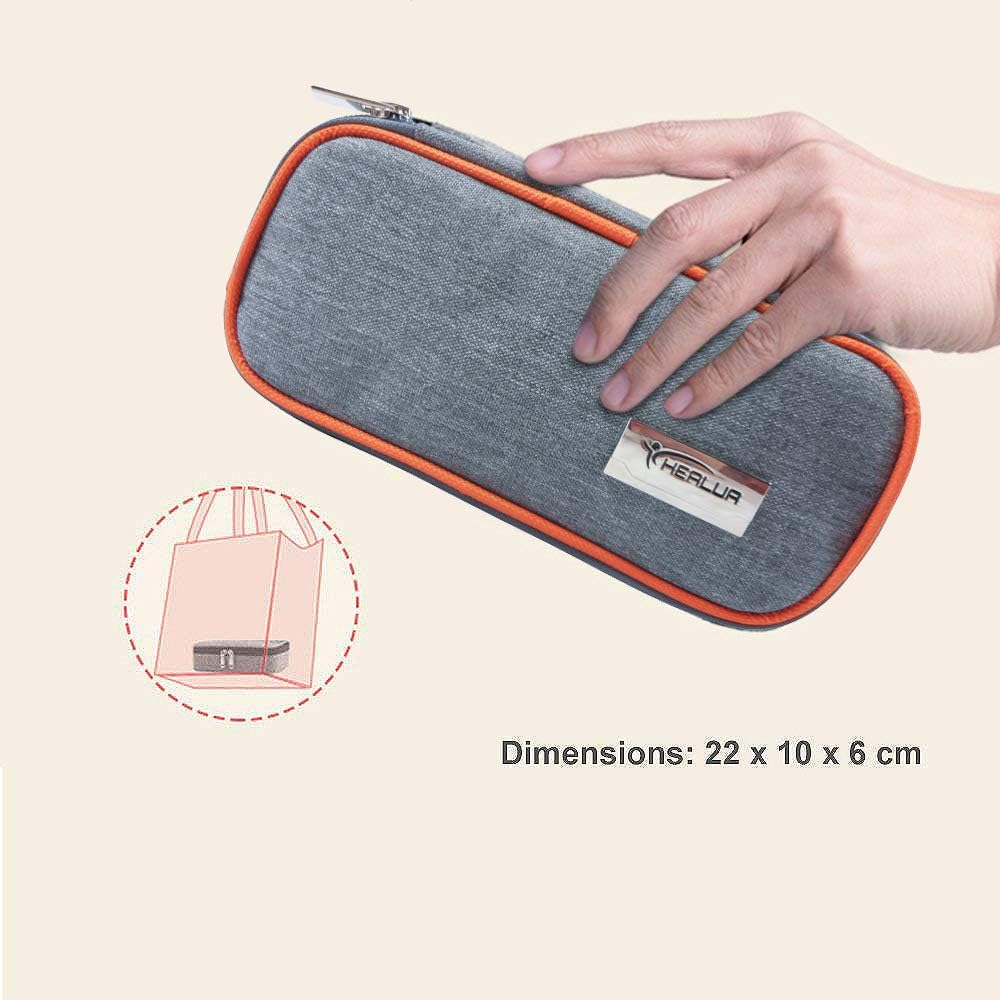 Travel Insulin Cool Bag by HEALUA- Diabetic Organizer Portable Medical Travel Cooler Case Pack with 2 X 48 Hour Extra Cool Reusable Ice Packs - Image 5