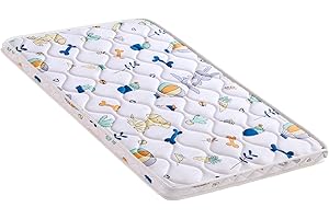 LILYVIBEBEARHAPPY Baby Bassinet Mattress 35x 20 inches- Firm Support and Comfort Premium Foam,Noiseless and Odorless,Hypoallergenic Small Crib Mattress, Fits Moses Basket, Dual Sided with Soft Breathable Fabric