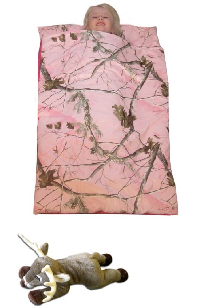 Realtree Camo Sleeping Slumber Bag Plush Deer Pillow Pet Child