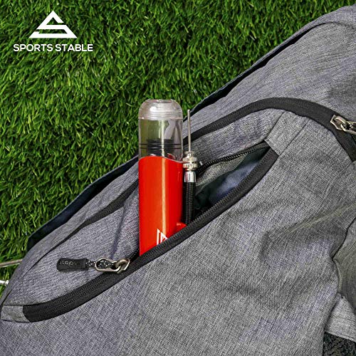 Sports Stable Dual Action Ball Pump Comes with 5 Standard Needles and 2 Plastic Yoga Ball Adaptors for Your Football, Basketball, Soccerball, Pilates Ball, Volleyball, Handball, Yoga Ball - Thumbnail 6