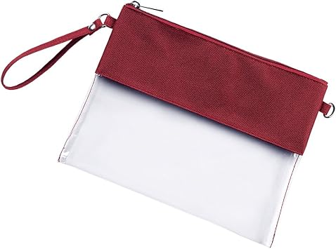 clear wristlet purse