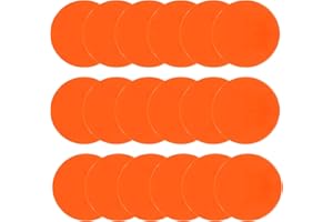 GENERIC ZIECE Spot Markers Rubber Floor Dots 9inch Non Slip Flat Cones Agility Dots for Kids Soccer Basketball Sports Speed Agility Training, Preschool Classroom Activities