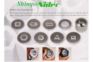 NEW MEXICO CLAY Shimpo Hollow Dies Set (for Hand-held Extruder)