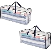 VENO 2 Pack Heavy Duty Moving Bags with Backpack Straps, Zippers & Handles, Extra Large Packing Bags for College Dorm Essentials, Moving Supplies Alternative to Cardboard Moving Boxes