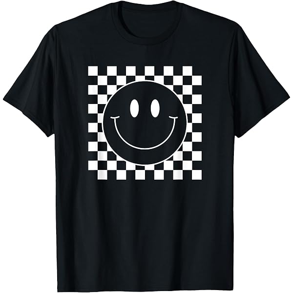 Amazon.com: Choose Happiness Happy 70s Cute Smile Checkered