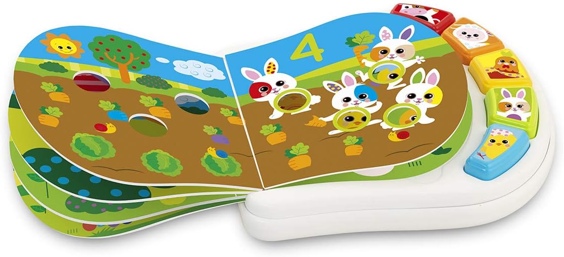 Chicco Numbers Colour Book, Multicoloured for Kid - The Farm Animals, Format: Book, Batteries: 3 AAA, 25.4 cm x 5.8 cm x 0.1 cm - Image 5