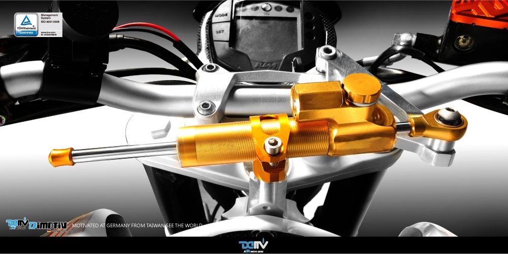 Dimotiv DMV Steering Damper Mounting Kit (Öhlins) for KTM DUKE 125 2013