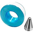 JMSMSH Stainless steel 17 Degree Folding Cone Coin Ring Tools 1/4" to 3/4" Hole Sizes