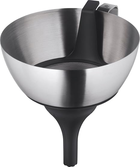 WMF 3in1 Multifunktional-Trichter, mit abnehmbaren Reduziertrichter und Sieb, Cromargan Edelstahl mattiert, Kunststoff, spülm
