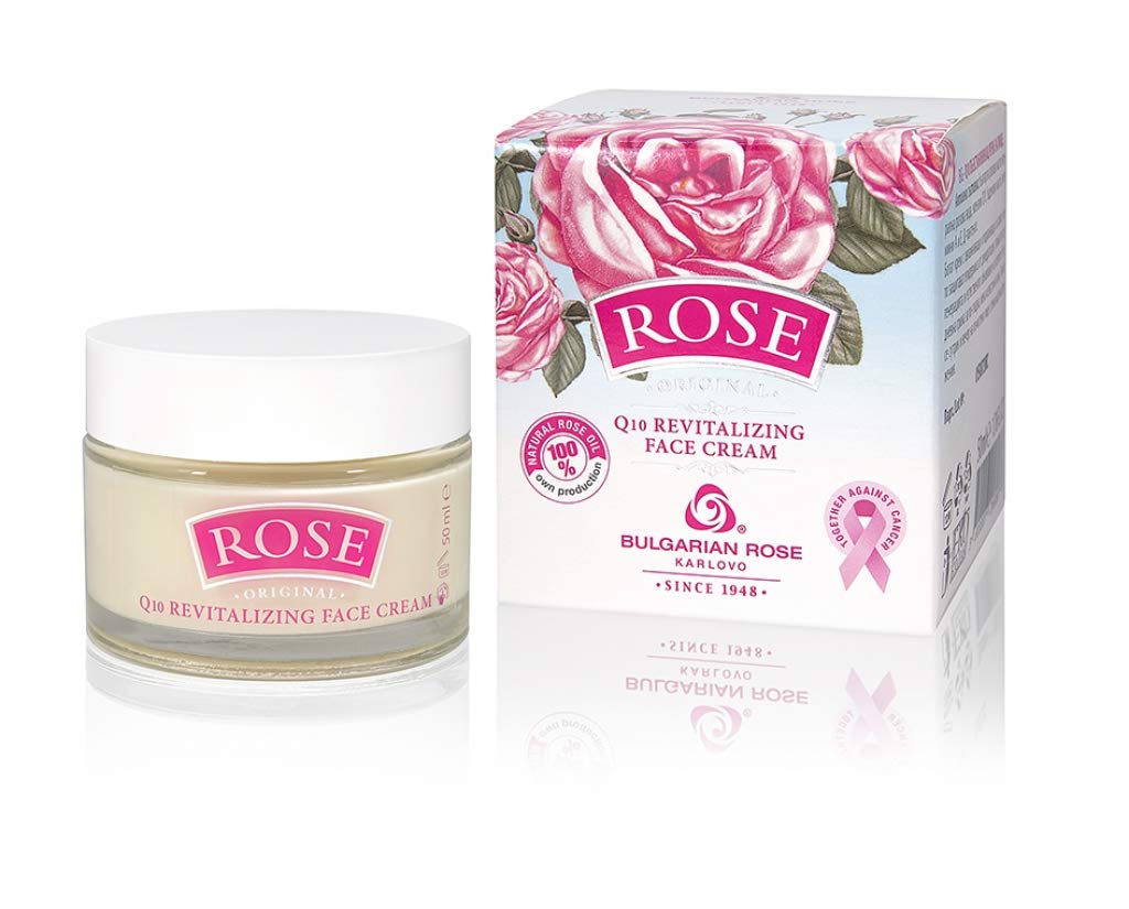 REVITALIZING FACE CREAM "ROSE Q10" with Bulgarian Rose water