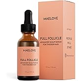 Maelove Full Follicle Advanced Scalp Serum with Peptides and Growth Factors | Hair Thickening &amp; Volumizing Treatment for Hormonal &amp; Age-related Thinning