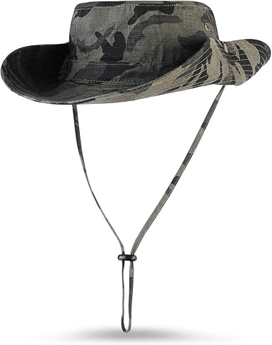 camo boonie hat with snaps