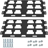 Mounting Plate Compatible with Milwaukee Packout, Full Plate-Black-2 | 100 Lbs, Metal with Powder Coat, For Tool Storage and Organization System