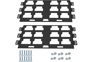 GIJOK Mounting Plate Compatible with Milwaukee Packout, 100 Lbs, Metal with Powder Coat, for Tool Storage and Organization System (Full Plate-Black-2)