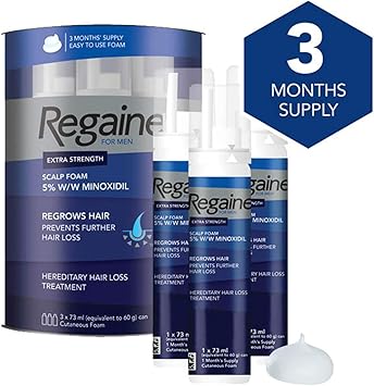 Regaine For Men Extra Strength Scalp Foam Scientifically Proven