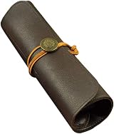 Xrten Leather Carving Tool Roll Bag 5 Pockets Brown PU Leather Storage Pouch view 1
