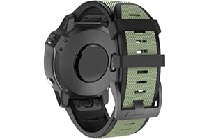 MYSNBKN Compatible with Garmin Fenix 5x Watch Band，26mm Width Soft Silicone Watch Strap for Fenix 5X Plus/Fenix 6X/Fenix 6X Pro/Fenix 7X/Fenix 3/Fenix 3HR/Descent MK1/D2 Delta PX/D2 Charlie Smartwatch