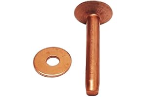HILL LEATHER COMPANY 10 Pack Solid Copper Rivets W/Burrs 3/4"