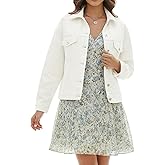 EG CHRIS G Women's Denim Jacket Loose Relaxed Fit with Pocket Trucker Jean Jacket Coats